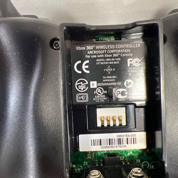 Xbox 360 OEM Wireless Controllers Set Of 2 Bundle Black Microsoft Tested Y3 - Picture 5 of 6